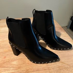 Black Studded Booties